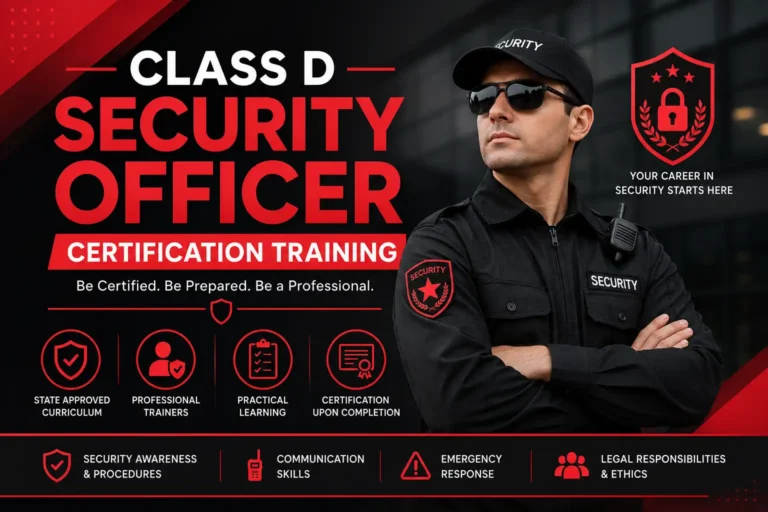 Class D Security Officer Certification Training